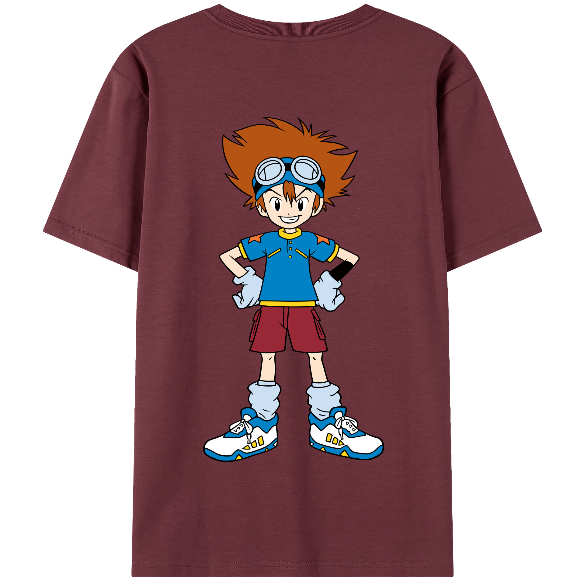 （画像用） Digimon デジタルモンスター/デジモン 綿100％半袖Tシャツ（背面プリント）
